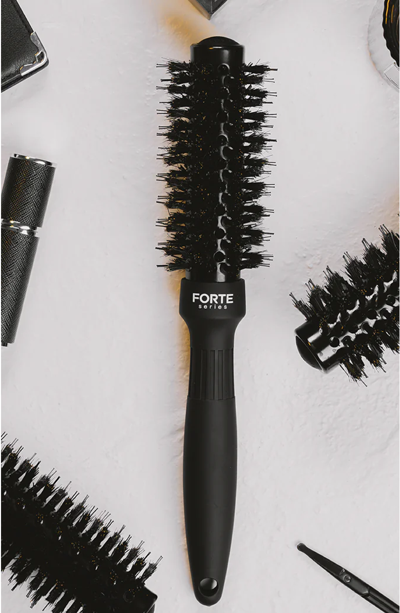 Forte Series Boar Bristle Round Brush, Alternate, color, Black