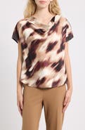 Anne Klein Cowl Neck Bateau Top