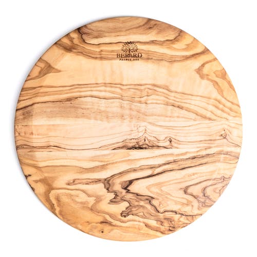 Berard Olivewood Handcrafted 9-inch Round Cutting Board In Brown