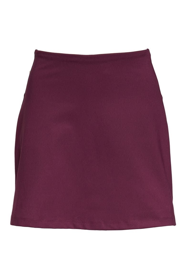 High Waist Skirt, Alternate, color, PLUM
