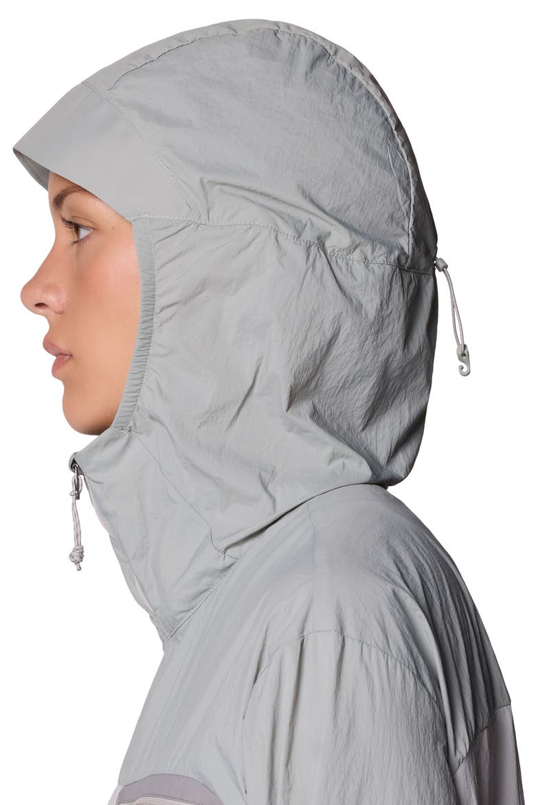 Wind Veil Hooded Jacket, Alternate, color, HALF MOON GREY/ CITY FOG