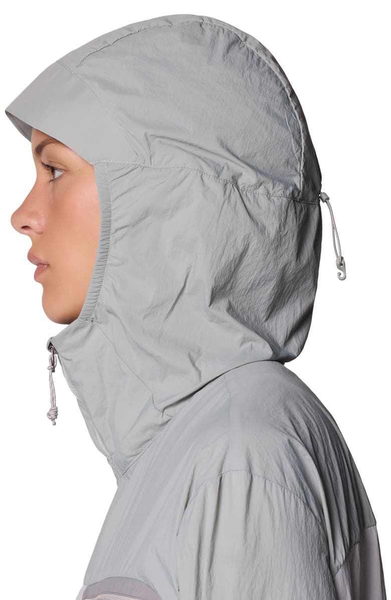 Mountain Hardwear Wind Veil Hooded Jacket, Alternate, color, Half Moon Grey/ City Fog