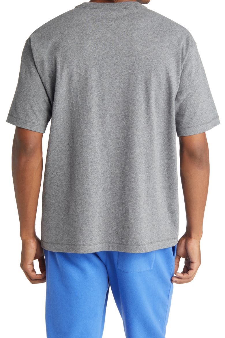 Solid Cotton Crewneck T-Shirt, Alternate, color, GREY DARK HEATHER