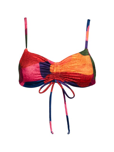 Ruched Tie Bikini Top