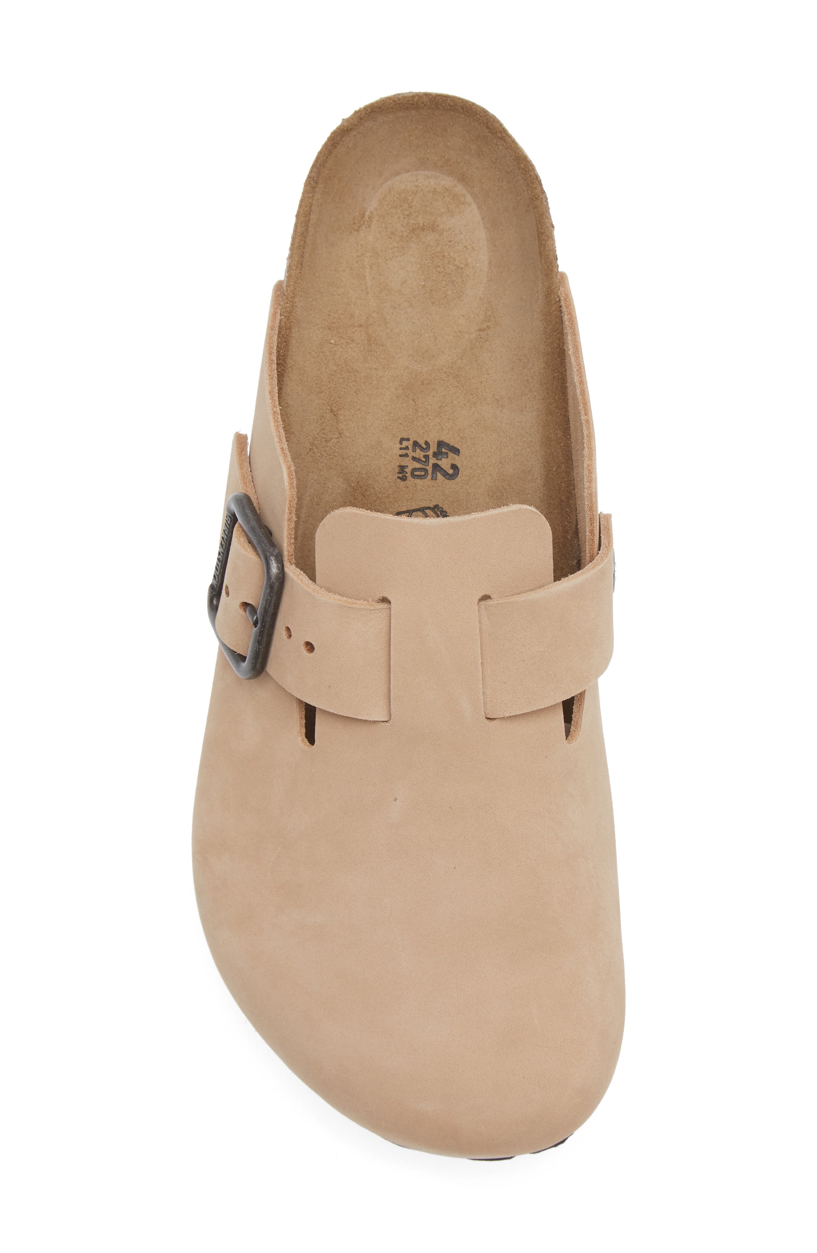 Boston Wire Buckle Clog, Alternate, color, SANDCASTLE