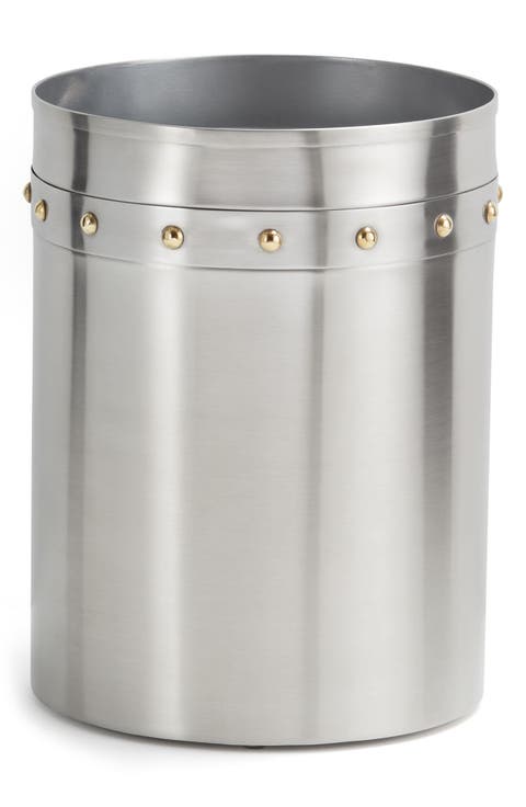 Rivets Stainless Steel Wastebasket