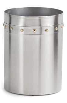 ROSELLI TRADING COMPANY Rivets Stainless Steel Wastebasket