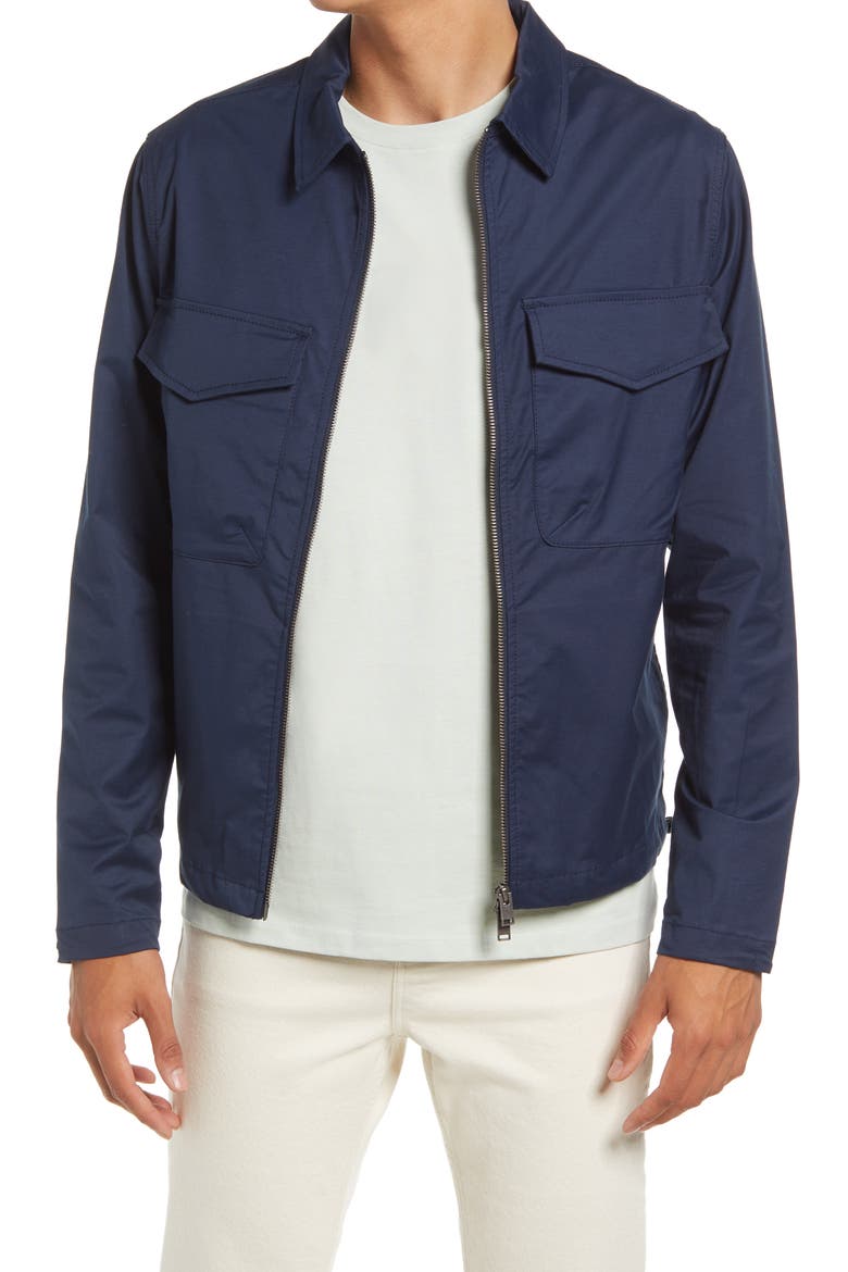 Slhvilbert Shirt Jacket, Main, color, NAVY BLAZER