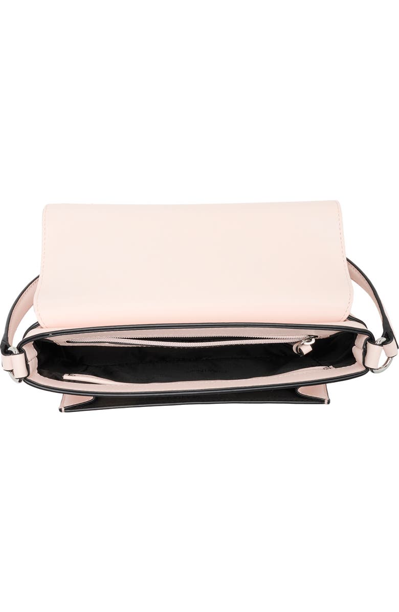 Calvin Klein Alia Croc Embossed Shoulder Bag, Alternate, color, Parfait