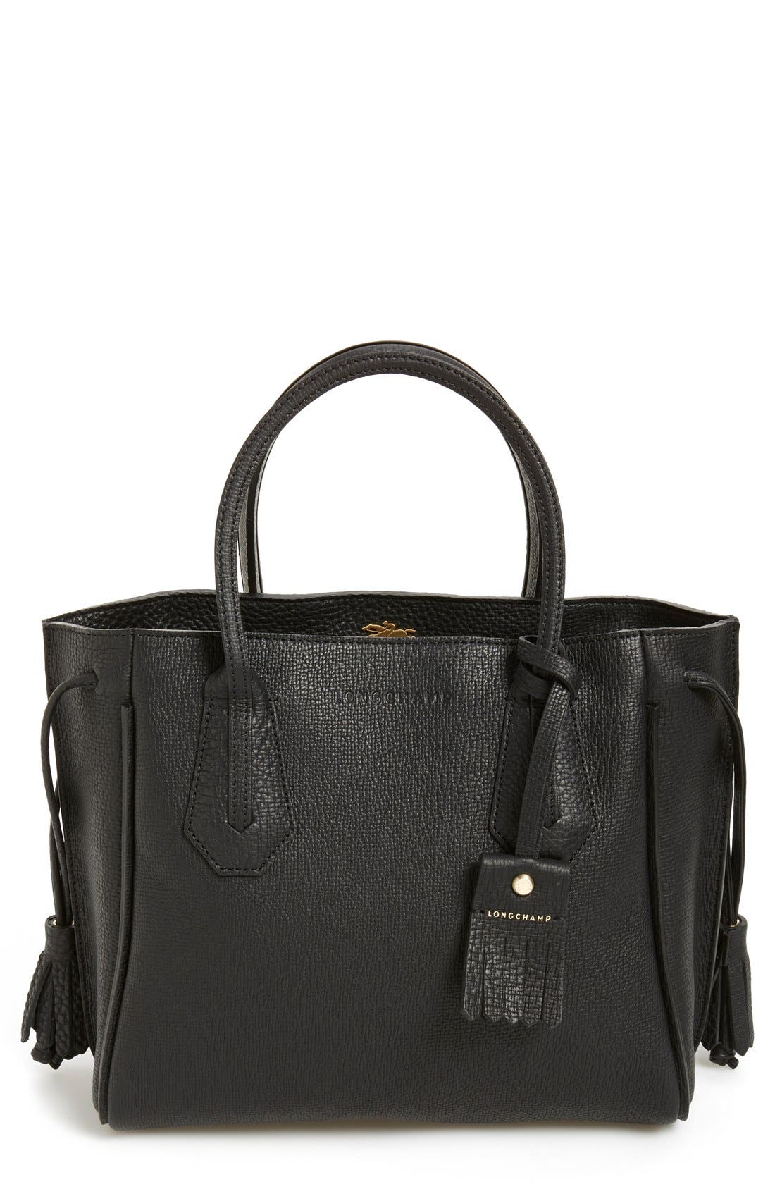 Longchamp Penelope レザートート黒 A4 Small Penelope' Leather Tote (Women) | Nordstrom