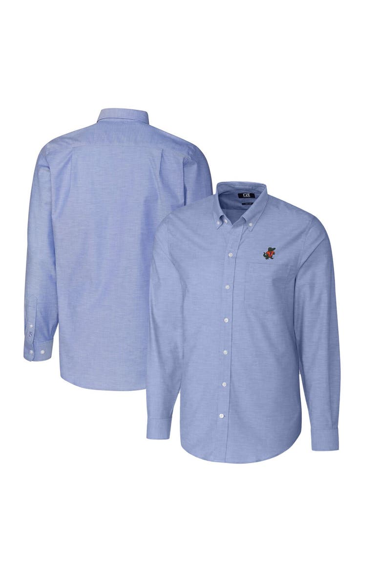 Men's Cutter & Buck Powder Blue Florida Gators Vault Big & Tall Oxford Long Sleeve Button-Down Shirt, Alternate, color, Powder Blue