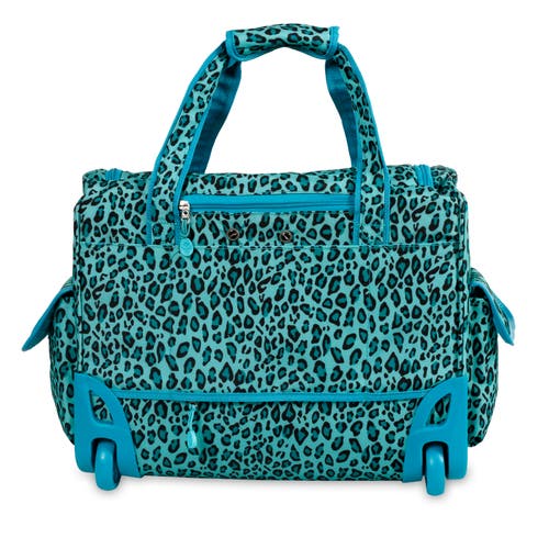 J World Donna Rolling Carry-on Tote With Laptop Sleeve For Travel And Work