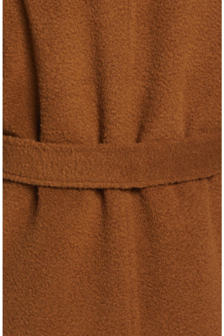 Belted Wool Blend Wrap Coat, Alternate, color, BROWN MINK