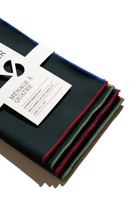 ATELIER SAUCIER ATELIER SAUCIER VARSITY SET OF 4 NAPKINS