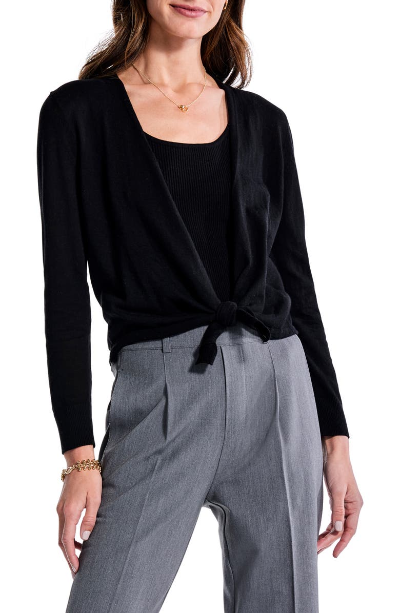 NIC+ZOE All Year 4-Way Convertible Cardigan, Alternate, color, Black Onyx