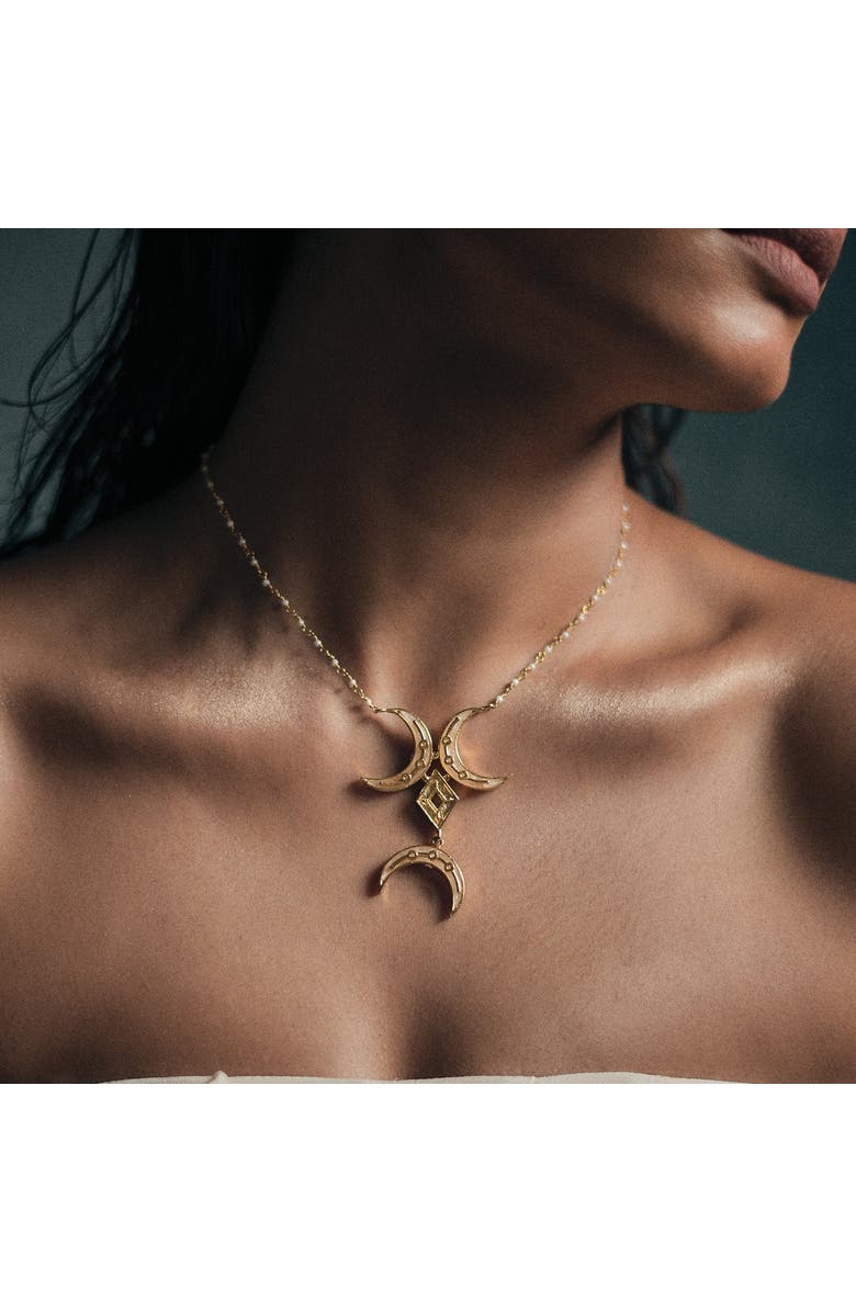 Dhwani Bansal NOOR NECKLACE, Alternate, color, Gold Plated