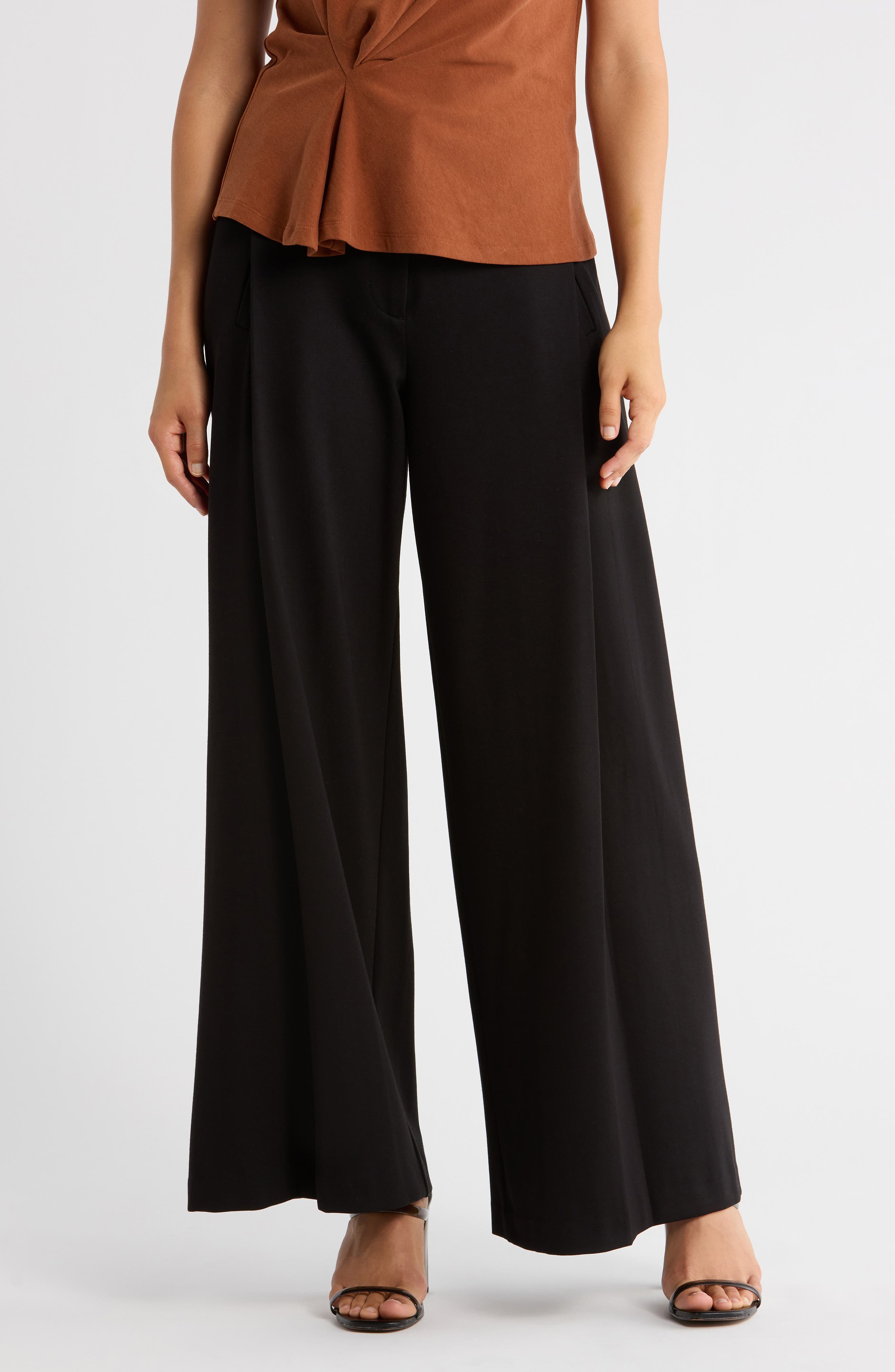 Democracy Pleated Wide Leg Pants