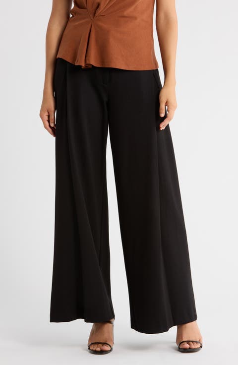Pleated Wide Leg Pants