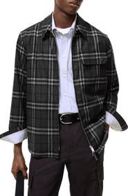 Burberry Check Wool Cashmere Overshirt