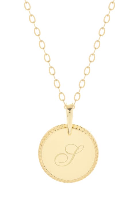 Milia Initial Pendant Necklace