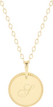 Brook and York Milia Initial Pendant Necklace