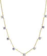 BY ADINA EDEN Scattered Multi CZ Solitaire Necklace