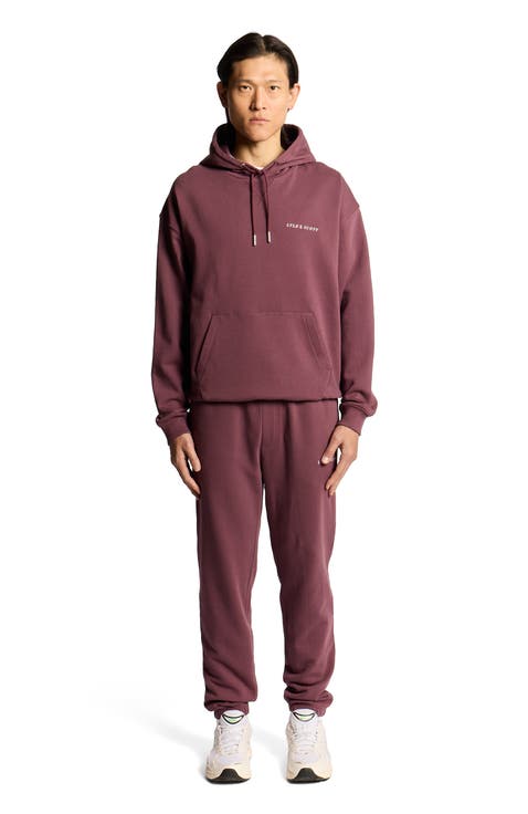 Script Brushback Pullover Hoodie