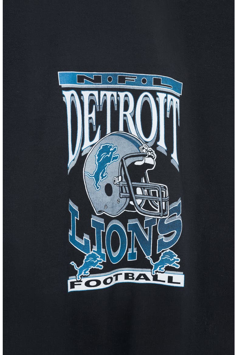 Lions Helmet Graphic Sweatshirt, Alternate, color, BLACK