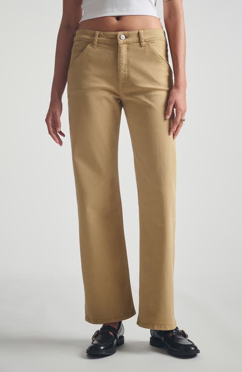 Brooklyn Industries High Waist Straight Leg Jeans In Nude