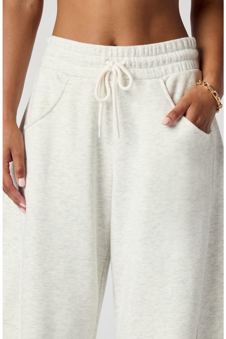 Barrel Leg Sweatpants, Alternate, color, HEATHER ICE