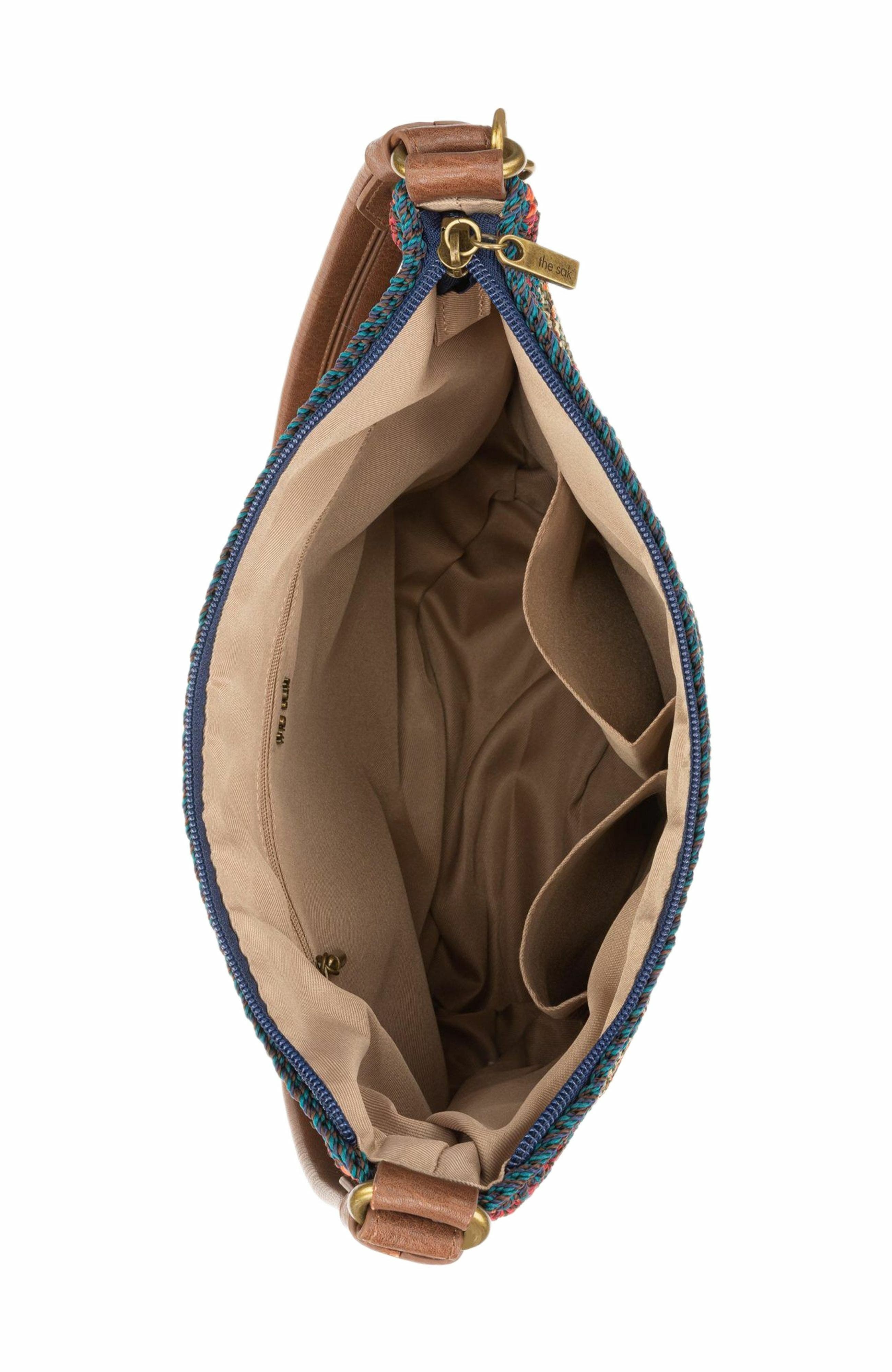 Sequoia Hobo Hand Crochet Bag, Alternate, color, Woodland Stripe