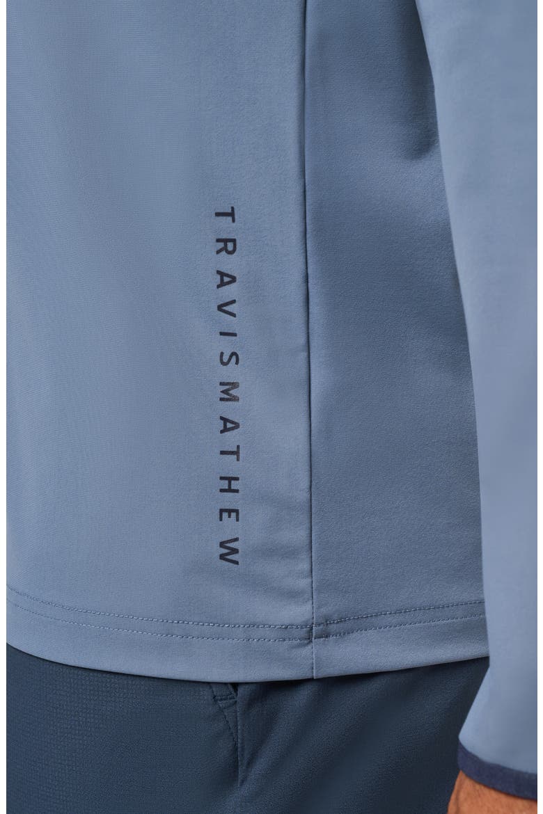 Hero Hour Performance Half Zip Hoodie, Alternate, color, BERING SEA