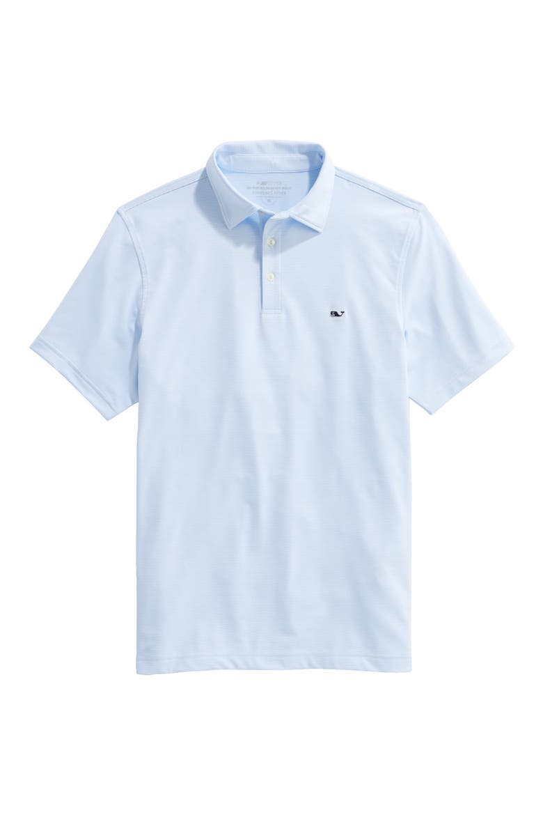 St. Jean Stripe Sankaty Performance Polo, Main, color, STRIPE WHITE CAP