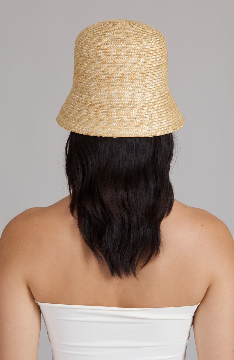 Eugenia Kim Anais Straw Bucket Hat, Alternate, color, Natural