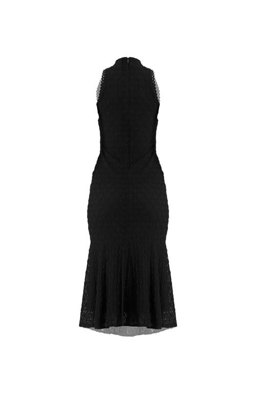 Ivonne Knitted Midi Dress In Black