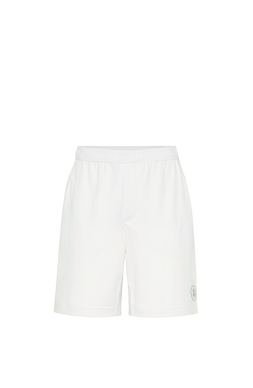 Shop Brunello Cucinelli Interlock Bermuda Shorts In White