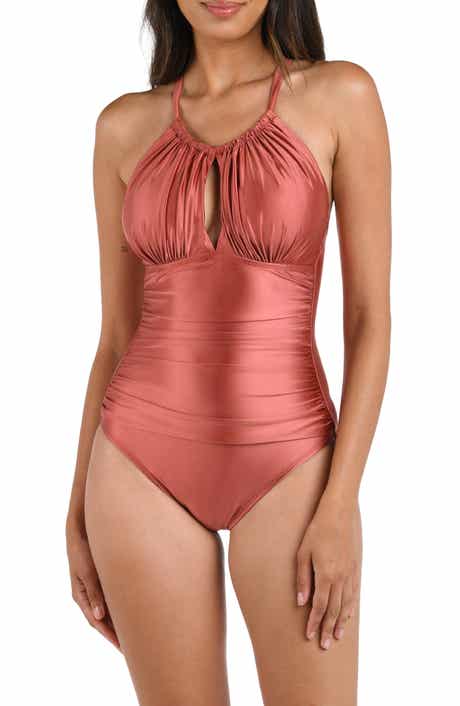 La Blanca Earth High Neck One-Piece Swimsuit