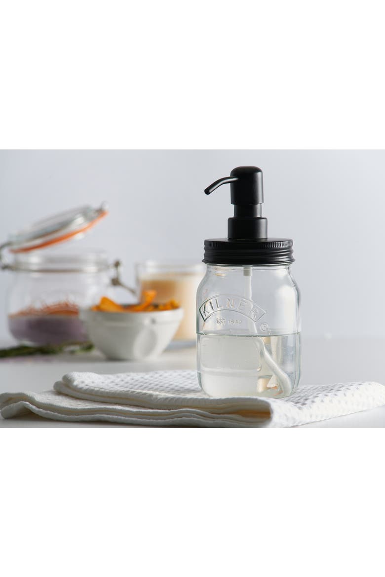 Liquid Soap & Lotion Dispenser 17 Ounce, Alternate, color, Clear