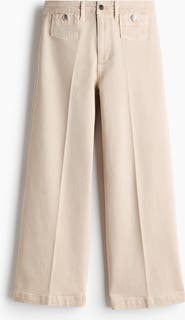 H&M Wide High Waist Ankle Jeans