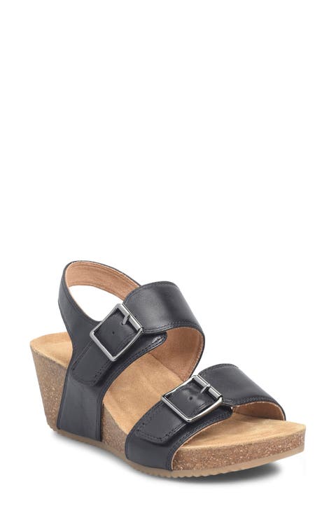 Women's Black Wedge Sandals | Nordstrom