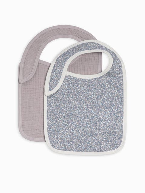 Organic 2-Pack Muslin Bibs (Baby)