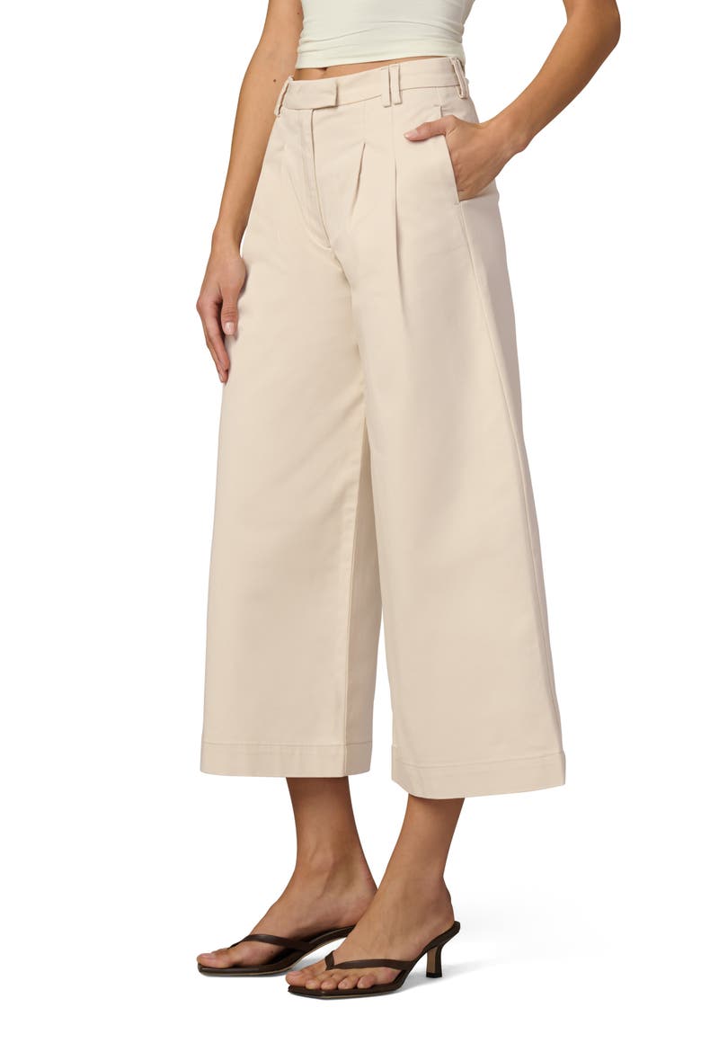 Pleated Culotte Pants, Alternate, color, STONE