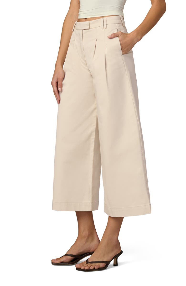 Joe's Pleated Culotte Pants, Alternate, color, Stone