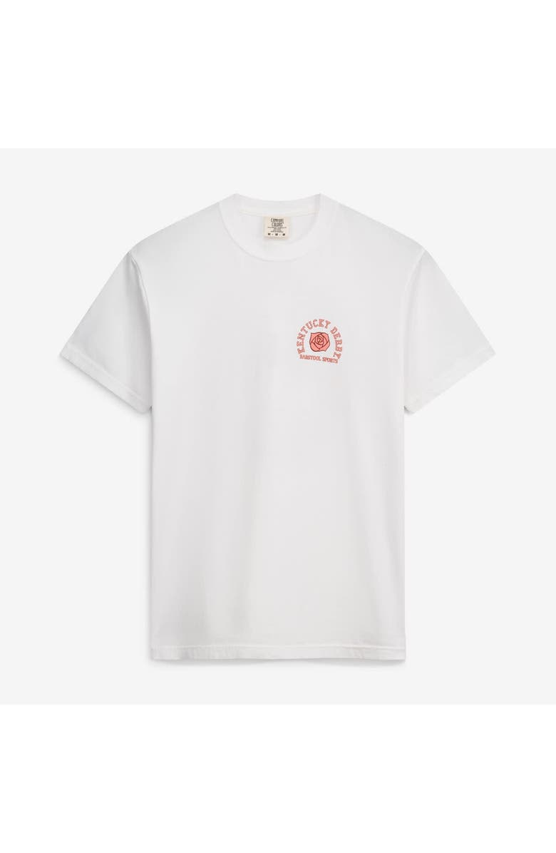 BARSTOOL GOLF Men's Barstool Golf White 152nd Kentucky Derby Emblem T-Shirt, Alternate, color,