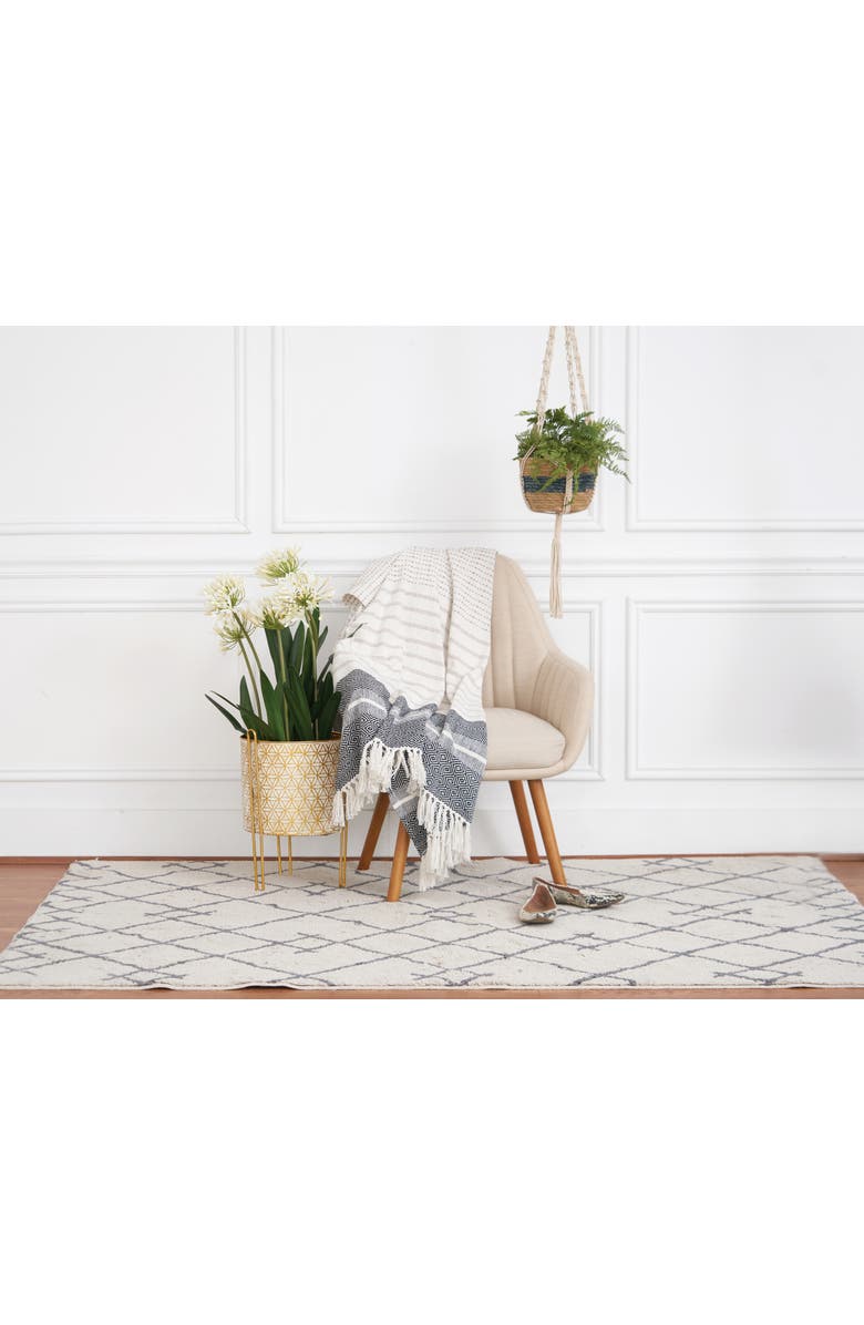 carol & frank Berkley Onyx Accent Throw Blanket, Alternate, color, Black