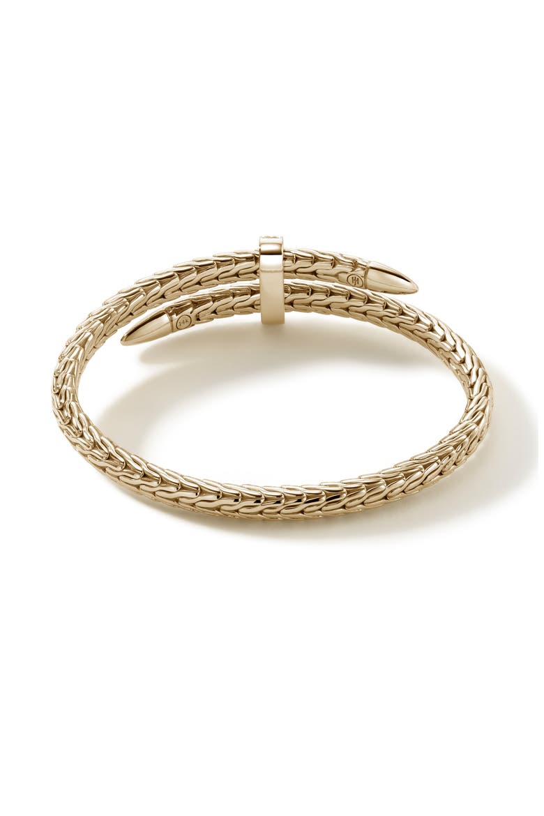 Spear Coil Choker, Diamonds, Alternate, color, 14K YELLOW GOLD