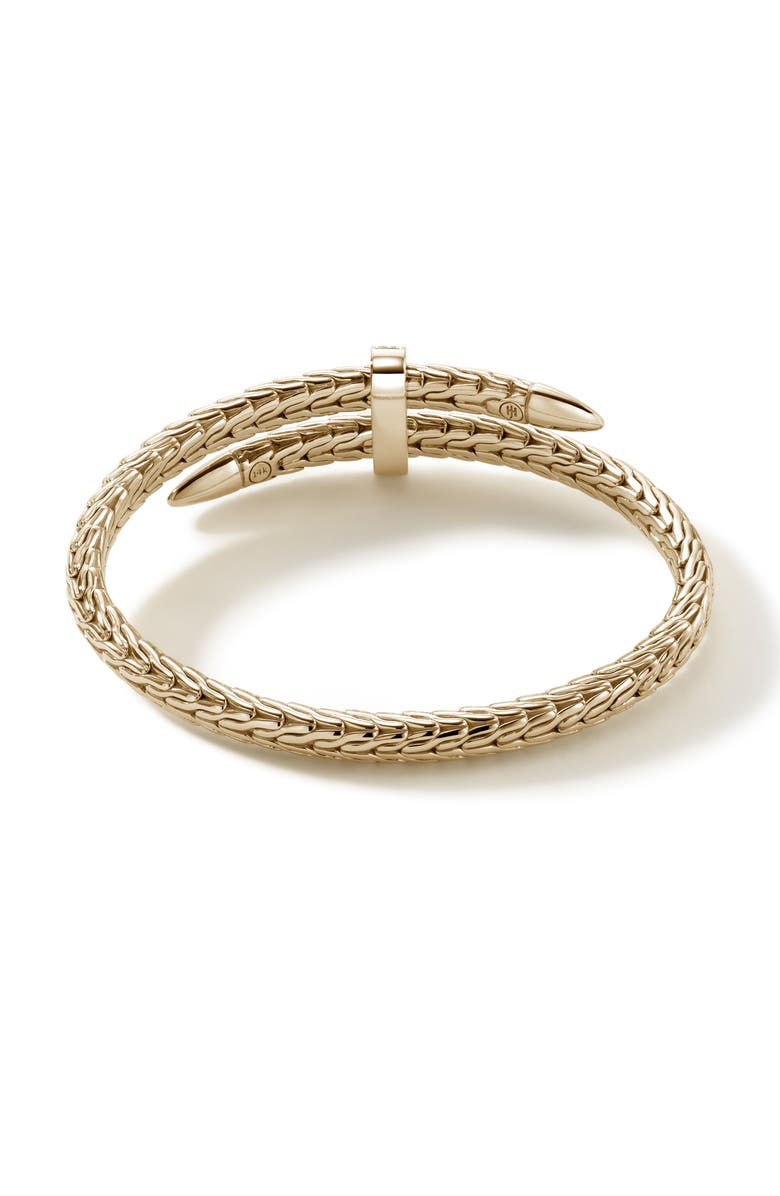 John Hardy Spear Coil Choker, Diamonds, Alternate, color, 14K Yellow Gold