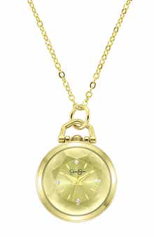 Jessica Simpson Watch Pendant Necklace