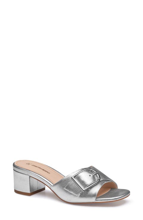 Edith Buckle Slide Sandal (Women)