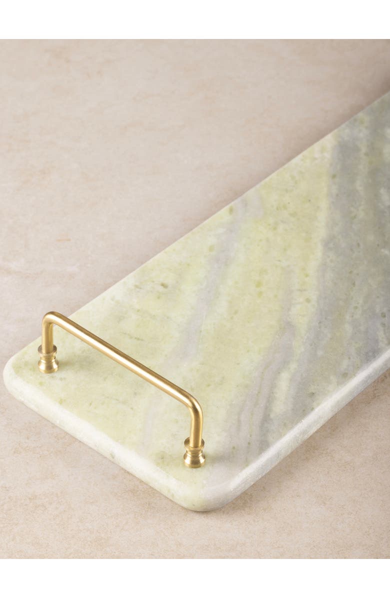 GAURI KOHLI Osaka Green Onyx Tray, Alternate, color, Green